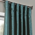 thumbnail image 2 of Half Price Drapes Smokey Plum Dupioni Silk Blackout Curtains for Bedroom (1 Panel), 50WX 96L, 2 of 6