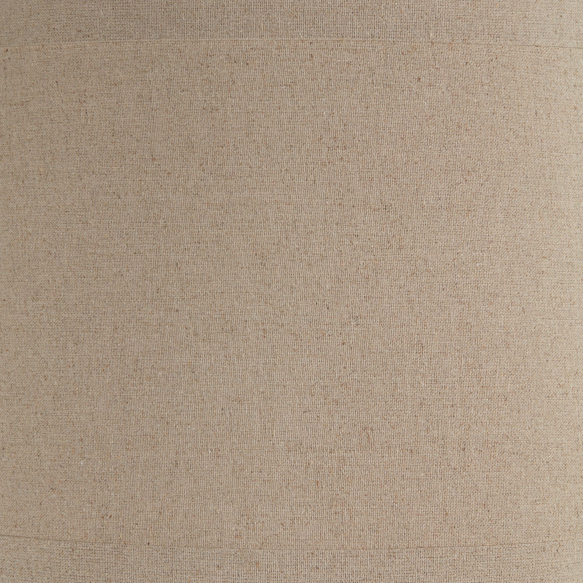 Springcrest Set of 2 Natural Linen Medium Drum Lamp Shades 15" Top x 16" Bottom x 11" High (Spider) Replacement with Harp