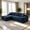 Blue-Left, variant on AUU 105" L-Shape Cloud Modular Sectional Sofa with Chaise – Deep Seat, No Assembly Required, Upholstered Couch for Living Room or Bedroom