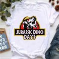 thumbnail image 3 of Camiseta con estampado de letras de Jurassic Park con purpurina para mujer, ropa Harajuku Kawaii, camiseta de dinosaurio R-Rex, camisetas de verano para mujer, 3 of 5