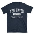 thumbnail image 1 of New Haven Connecticut Classic Established Men's Cotton T-Shirt, 1 of 1