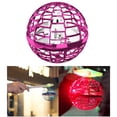 thumbnail image 3 of Juguetes voladores OVNI de mano luces LED Mini helicóptero teledirigido a mano para niños al aire libre y en interiores - Rosa Sunnimix juguetes de bolas voladoras, 3 of 8