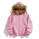 thumbnail image 1 of pstuiky mangas largas para hombre, Chaqueta tipo cárdigan con cremallera y capucha de manga larga de color liso para hombre top de hombre s, 1 of 5