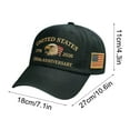 thumbnail image 2 of Eagle –United States 250th Anniversary Hat - Adjustable American Eagle Patriotic Cap for Men and Women (4Pcs, Black), 2 of 6