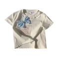 thumbnail image 1 of WENXIAOO T-shirts à Manches Courtes pour Filles Col Ras du Cou T-shirts Graphiques Décontractés T-shirts d'Été pour Filles T-shirts pour Filles 9-10 Ans, 1 of 7