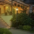 thumbnail image 3 of Barara King 92.5" Outdoor Lamp Post Light, Solar-Powered Streetlight, w/ Clear Glass, Black, 3 of 11