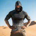 thumbnail image 4 of VBVC Men's UPF 50+ Long Sleeve Sun Protection Hoodie with Face Cover,Quick Dry Breathable Outdoor Hiking Fishing Shirt For Men,Gray,S-3XL, 4 of 5