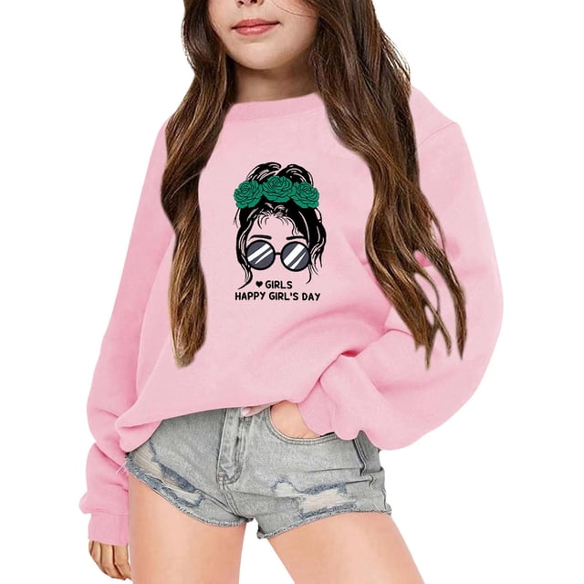 Chandail pour Enfants Garçon Manches Longues Chandail Imprimé pour Enfants Chandails Col Rond Chandails chandail Hauts Vêtements d'Hiver Chandails Mignons pour Filles 7-8 Ans