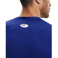thumbnail image 4 of Under Armour Mens HeatGear Compression Sleeveless T-Shirt Royal Blue 400/White 3X-Large, 4 of 7