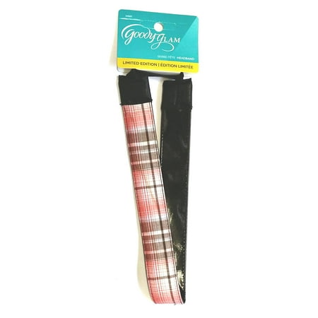 - Classics Headband, Plaid Flexiable Fabric Head Wrap, Color Very, comfort fit soft flex headwrap will hold back your hair pain free all day long By Goody