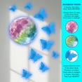 thumbnail image 3 of REGALWOVEN 3D Butterfly and Moon Wall Decor, Glow in the Dark, Reusable for Boys and Girls Blue 3.9" x 3.9", 3 of 7