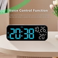 thumbnail image 4 of RelOJ Digital Con Pantalla Dual, Control de Voz, 3 Niveles de Brillo, Visualización de Fecha y temperatura, Cuenta Atrás, Desspertador LED para Escritorio, Oficina y Hogar, 4 of 7