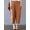 Orange, variant on ZANZEA Women High Waist Basic Cropped Pants Capris Pantalon Wide Leg Trousers