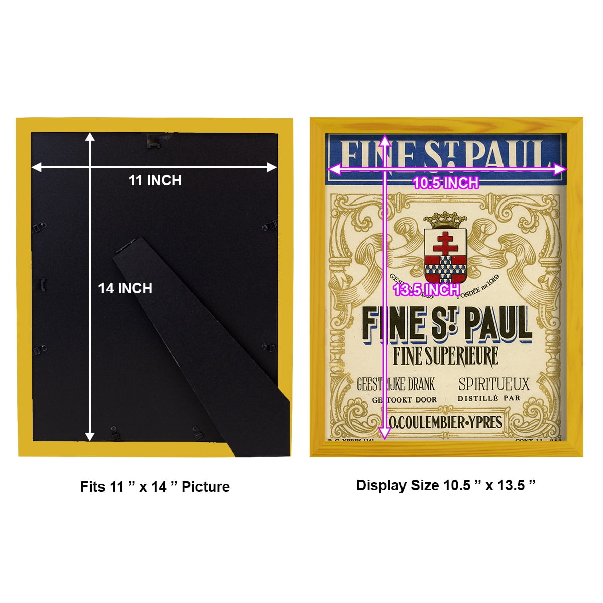 Fine St. Paul -Framed Print w/glass-Sunflower Yellow