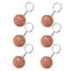 thumbnail image 2 of 6 llaveros de baloncesto marrones, llaveros de plástico, llavero colgante para fanáticos del baloncesto, 2 of 12