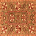 thumbnail image 1 of Ahgly Company Indoor Square Abstract Orange Modern Area Rugs, 7' Square, 1 of 4