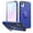 Blue, variant on Designed for T-Mobile Revvl 7 5G Kickstand Hybrid with 360° Rotate Ring Stand Magnetic Hard PC TPU Shockproof + Screen Protectror Phone Case Cover [Red]
