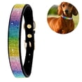 thumbnail image 2 of Soft & Safe 3M Reflective Jacquard Neoprene Padded Adjustable Dog Collar with Metal Buckle - Peacock,, 2 of 6