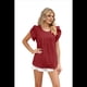 thumbnail image 1 of Camisa de de Corta Color Vino Tinto M, 1 of 9