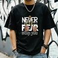 thumbnail image 3 of Men's T Shirts New Trendy Sports Shirt Round Neck Patterned Tee Loose style Creative Gifts for Friends L, 3 of 4