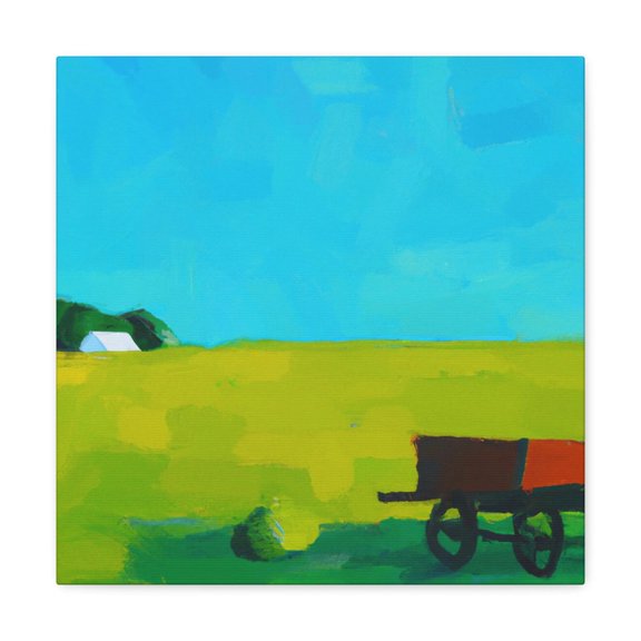 Hay Wagon Minimalism - Canvas