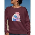thumbnail image 2 of Manga Couple Soft Embrace Sweatshirt Women -Image by Shutterstock, Female XX-Large, 2 of 4