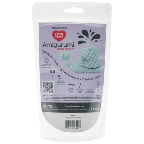 Red Heart Amigurumi Kit-Splashy The Whale
