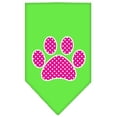 thumbnail image 6 of Pet and Dog Bandana Screen Printed, "Pink Swiss Dot Paw", 6 of 10