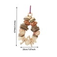 thumbnail image 2 of Rabbit Chew Toys for Teeth - Natural Wooden Pet Hanging Toy for Small Animals, Guinea Pigs & Hamsters - 8.3" x 5.1" Cage Accessories for Grinding & Biting, 2 of 4