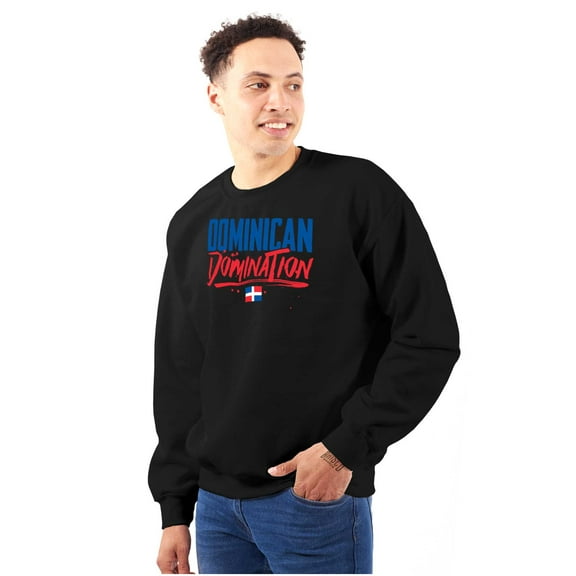 Dominican Domination Proud Loud DR Sweatshirt for Men or Women Brisco Brands S