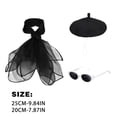 thumbnail image 3 of SHENGXINY Porch Goose Outfits, Large White Holiday Porch Goose Clothes for Outdoor Yard Garden Patio Holiday Decorations Black 23in, 3 of 6