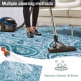 thumbnail image 5 of Light Blue Teal Outdoor Rug for Patio/Deck/Porch, Non-Slip Large Area Rug 5 x 8 Ft, Retro Botanical Abstract Art Indoor Outdoor Rugs Washable Area Rugs, Reversible Camping Rug Carpet Runner, 5 of 8