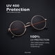 thumbnail image 4 of Gafas de sol KALIYADI redondas polarizadas retro de metal UV400 47 mm, 4 of 7