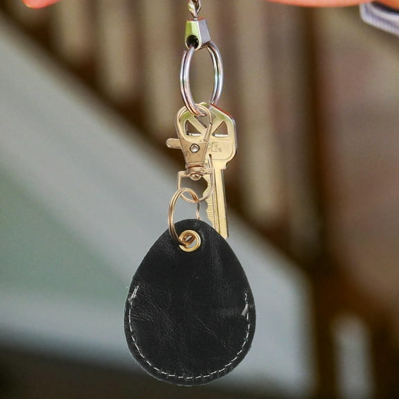 Raindrops  3 Pcs Locators Keychain Holder Case Leather Tracker Cover Strap Air Tags