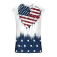 thumbnail image 4 of 4th of July Tank American Flag Tanks Patriotic Top Patriotic Tanks for Men Red White and Blue Tank Tops for Men Casual Fashion Printing Pullover Sleeveless Round Neck Sports Tank, 4 of 5