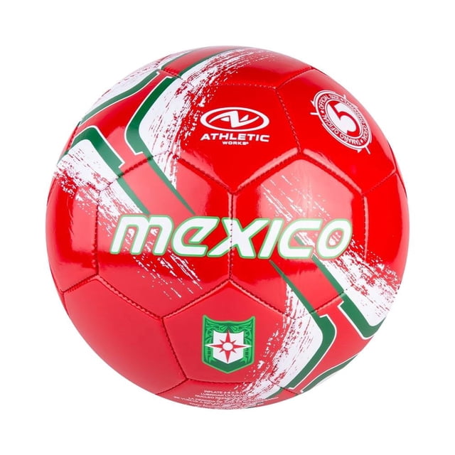 Balón de Fútbol Athletic Works CME25060 Número 5 México Edición Especial Rojo