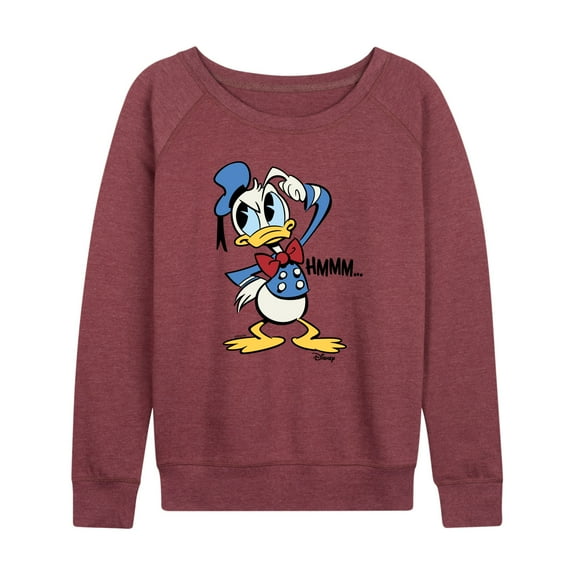 Disney - Donald Duck - HMMM... - Women's Lightweight French Terry Long Sleeve Shirt
