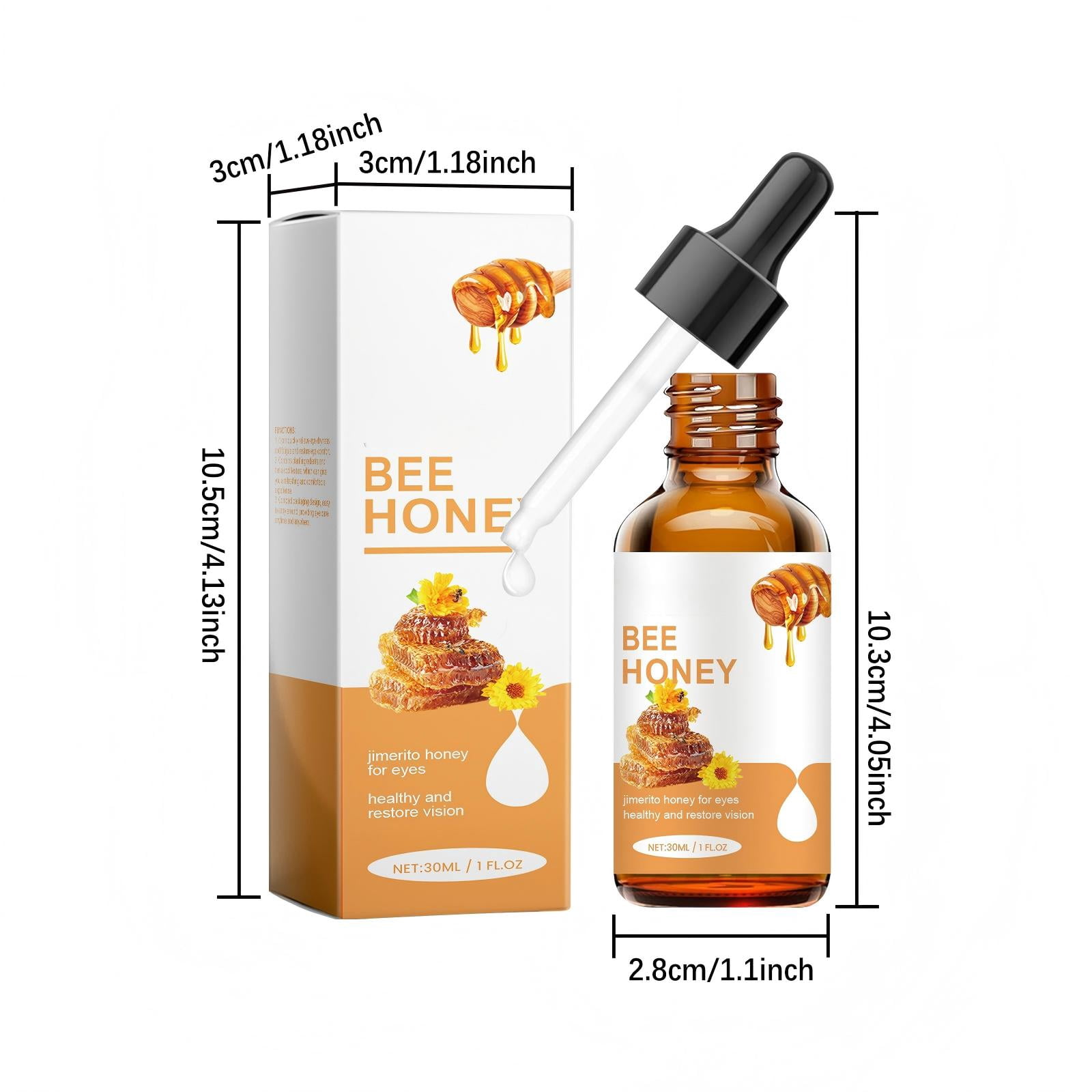 Alvantor Honey Eye Drops for Soothing Moisturizing and Dry Eye Relief - 1 fl oz