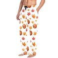 thumbnail image 3 of Men's Pajama Bottoms Basketball Maple Leaf Men's Cotton Pajama Pants Men's Loose Printed Pajama Pants Casual Pants with Pockets, 3 of 6
