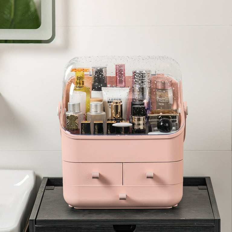Joybos® Pink Waterproof Dust Proof Cosmetic Storage Box
