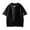 Black, variant on Men's False Two Layer T-Shirt, Loose Fit Casual Round Neck Short Sleeve Top, Solid Color Tee for Daily Wear