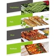 thumbnail image 2 of 10 brochetas de acero inoxidable para barbacoa, brochetas metálicas planas de 38 cm, 2 of 2