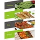 thumbnail image 2 of 10 brochetas de acero inoxidable para barbacoa, brochetas metálicas planas de 38 cm, 2 of 2