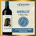 thumbnail image 4 of 14 Hands Washington Merlot Red Wine, 750 ml Bottle, 14.5% ABV, 4 of 6