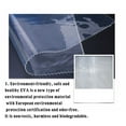 thumbnail image 6 of 2 Pcs Clear Shower Curtain Liner with 6 Pockets - Waterproof Touchscreen Compatible for Phone & Tablet - See-Through EVA Bathroom Liner - 71x71 Inch Non-Slip Odorless Machine Washable, 6 of 7