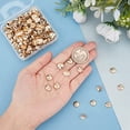 thumbnail image 3 of 200Pcs Bail Cap Silver Bead Cap 10mm Cover Bead Caps with Loop End Cap Clasp Round Dangle Charm Connector, 3 of 8
