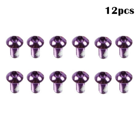 

12pcs T25 Durable Titanium Bike Torx Head Bolts Disc Brake Screws For Bicycle New