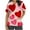 zb-Multicolor-Scrubs for Women, variant on FNFYFH Womens Scrub Tops Valentines Printed Work Uniform V Neck Short Sleeve Nurse Shirt with Pockets
