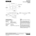 thumbnail image 3 of Kohler K-2979-1-0 Tresham Top & Basin Lavatory Sink with Single Faucet Hole, White, 3 of 3