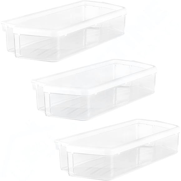 Door Shelf Bin Compatible with Whirlpool Refrigerator W10321304 ( 3 Pcs )